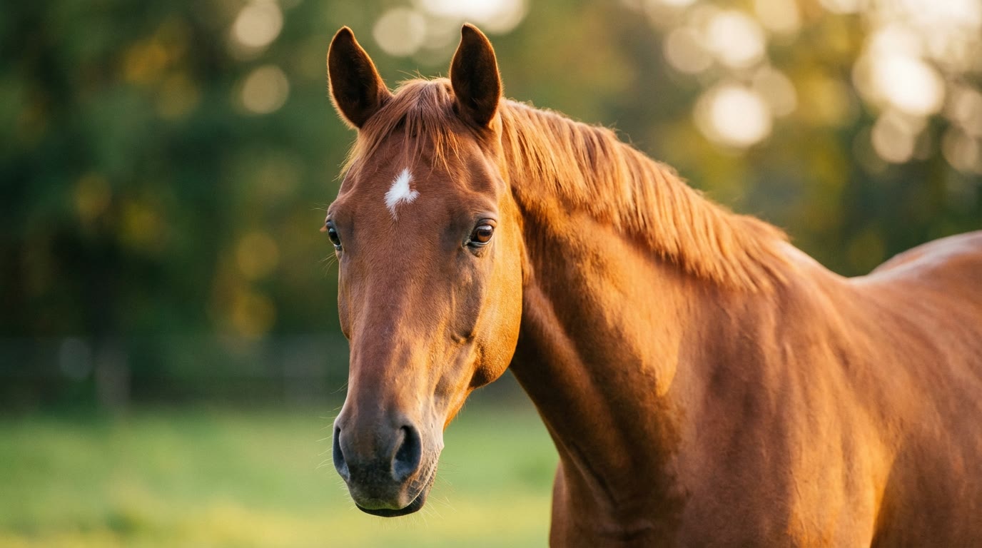Luna - Deutsches Warmblut, Fuchs mit weißem Stern